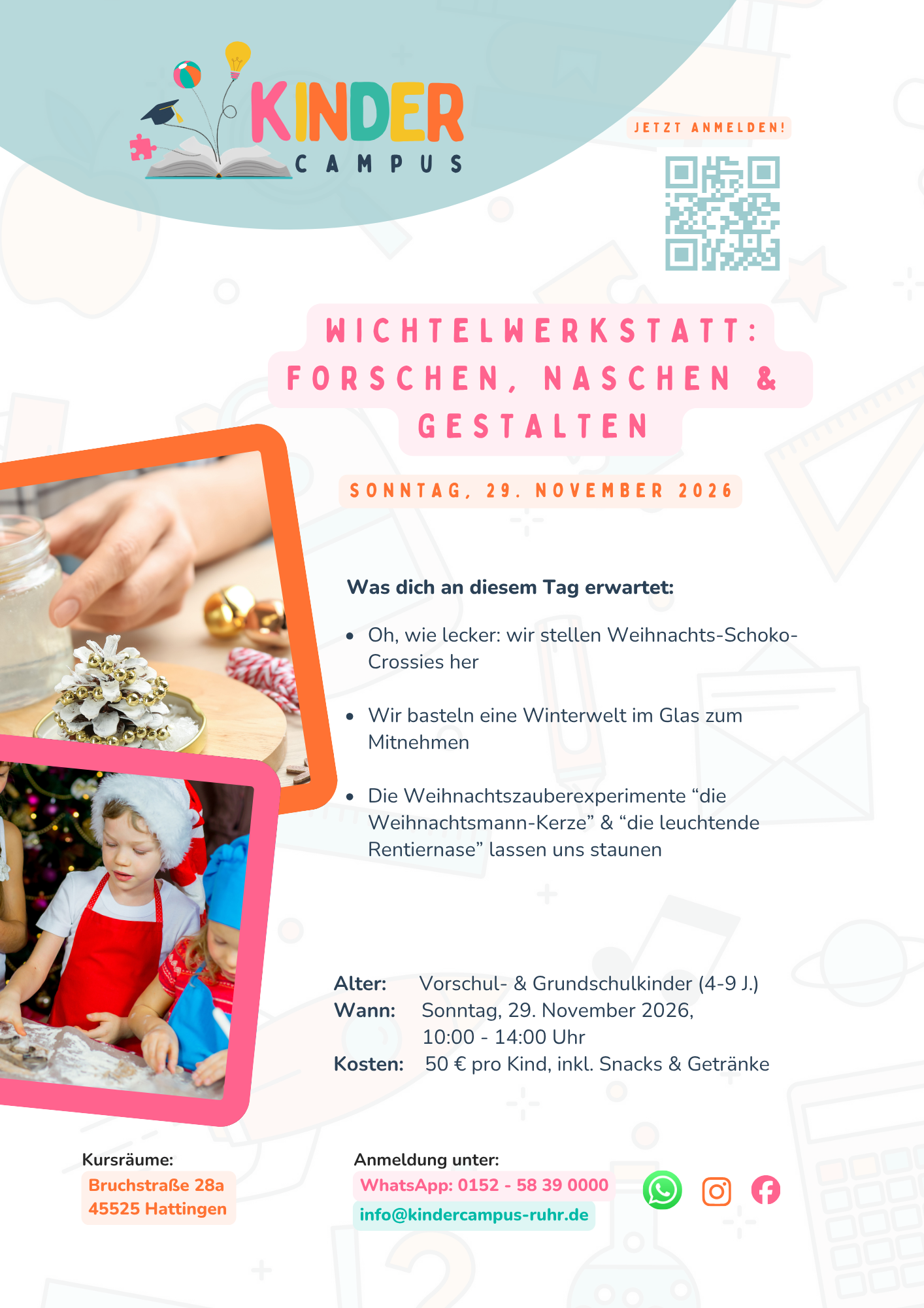 Wichtelwerkstatt: forschen, naschen & gestalten
